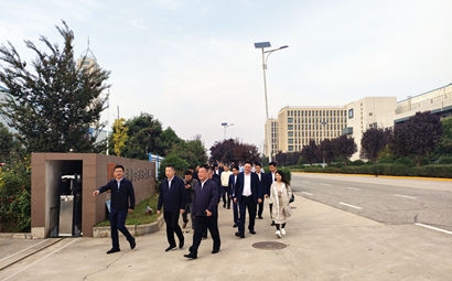 團(tuán)市委、市貿(mào)促會、市青企協(xié)一行到工投集團(tuán)涇河產(chǎn)業(yè)園考察交流