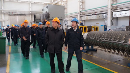 集團領(lǐng)導金輝一行到陜鼓集團調(diào)研